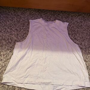 all in motion Cream Crewneck Sleeveless Tank